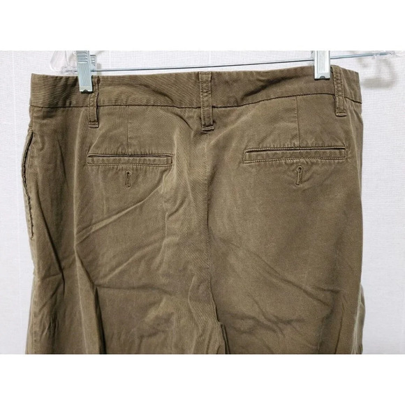 Talbots Womens Olive Green Pants Cropped Size 8 Utility Pockets - Picture 4 of 6